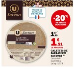 Galettes de Sarrasin - U Saveurs dans le catalogue U Express