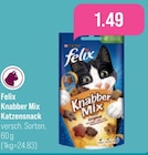 Knabber Mix Katzensnack von Felix im aktuellen toom Baumarkt Prospekt für 1,49 €
