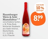 Pinky Rosé im Angebot bei tegut in Nordhausen Pinky Rosé Angebote von Naumburger Wein & Sekt Manufaktur bei tegut Nordhausen für 8,99 €