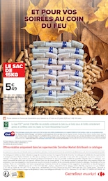Prix et réduction Granulé Bois dans le prospectus Carrefour Market en cours Offre Granulé Bois dans le catalogue Carrefour Market du moment à la page 13