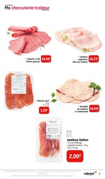 Prix et réduction Jambon dans le prospectus Colruyt en cours Offre Jambon dans le catalogue Colruyt du moment à la page 3