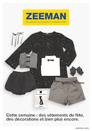 Prospectus Zeeman à Tours, "Cette semaine : des vêtements de fête, des décorations et bien plus encore.", 38 pages, 08/11/2025 - 21/11/2025