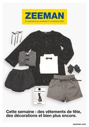 Catalogue Mode à bas prix Zeeman en cours à Fresnes et alentours, "Cette semaine : des vêtements de fête, des décorations et bien plus encore.", 38 pages, 08/11/2025 - 21/11/2025