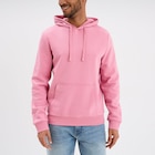 Sweat molleton à capuche hoodie rose homme - LH dans le catalogue La Halle