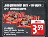 Power Cell Alkaline Batterien Mignon AA im Angebot bei EDEKA in Leipzig Power Cell Alkaline Batterien Mignon AA Angebote von Gut & Günstig bei EDEKA Leipzig für 3,59 €