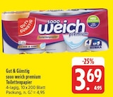 sooo weich premium Toilettenpapier im Angebot bei EDEKA in Leipzig sooo weich premium Toilettenpapier Angebote von Gut & Günstig bei EDEKA Leipzig für 3,69 €