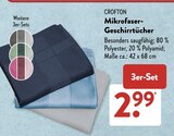Mikrofaser-Geschirrtücher im ALDI SÜD Prospekt Mikrofaser-Geschirrtücher von CROFTON im aktuellen ALDI SÜD Prospekt für 2,99 €