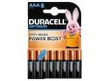 Optimum AAA Batterie, Alkaline, 1.5 Volt 8 Stück von DURACELL im aktuellen MediaMarkt Saturn Prospekt für 9,99 €