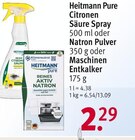 Aktuelles Citronen Säure Spray oder Natron Pulver oder Maschinen Entkalker Angebot bei Rossmann in Mönchengladbach ab 2,29 €