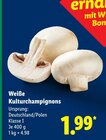 Weiße Kulturchampignons im Lidl Prospekt Weiße Kulturchampignons im aktuellen Lidl Prospekt für 1,99 €