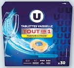 Tablettes lave-vaisselle citron tout en 1 - U en promo chez Super U Six-Fours-les-Plages à 3,00 €