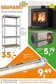 Globus-Baumarkt Prospekt der KW 44  "Immer eine Idee besser" Aktueller Globus-Baumarkt Prospekt "Immer eine Idee besser" Seite 1 von 10 Seiten