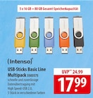 USB-Sticks Basic Line Multipack im Angebot bei famila Nordost in Pinneberg USB-Sticks Basic Line Multipack Angebote von Intenso bei famila Nordost Pinneberg für 17,99 €