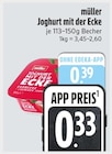 E xpress Kaufbeuren - Joghurt mit der Ecke Angebot im Prospekt Joghurt mit der Ecke bei E xpress im Kaufbeuren Prospekt für 0,33 €