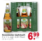Apfelsaft im Angebot bei EDEKA in Frankfurt Apfelsaft Angebote von Sonnländer bei EDEKA Frankfurt für 6,99 €