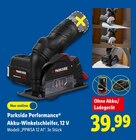 Akku-Winkelschleifer, 12 V im Lidl Prospekt Akku-Winkelschleifer, 12 V von Parkside Performance im aktuellen Lidl Prospekt fĂŒr 39,99 âŹ