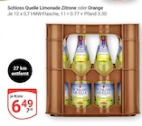 Limonade Zitrone im Angebot bei GLOBUS in Herne Limonade Zitrone Angebote von Schloss Quelle bei GLOBUS Herne für 6,49 €