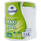 Essuie-tout Maxi Roll - CARREFOUR ESSENTIAL en promo chez Carrefour Essuie-tout Maxi Roll - CARREFOUR ESSENTIAL dans le catalogue Carrefour