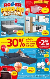 Aktueller ROLLER Möbel & Einrichtung Prospekt in Lippstadt und Umgebung, "PREIS-HIT FESTIVAL" mit 20 Seiten, 18.09.2023 - 30.09.2023