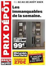 Prospectus Brico Dépôt à Tours, "Les immanquables de la semaine", 1 page, 22/08/2024 - 28/08/2024