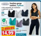 Soutien-gorge confort, 3 pièces - ELLENOR - Norma à Metz Soutien-gorge confort, 3 pièces - ELLENOR en promo chez Norma Metz à 14,99 €