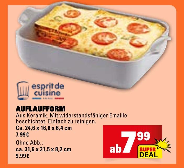 AUFLAUFFORM Angebote von esprit de cuisine bei Marktkauf Freiburg für 7,99 €