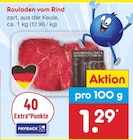 Rouladen vom Rind von  im aktuellen Netto Marken-Discount Prospekt für 1,29 €