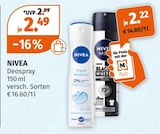 Deospray im Angebot bei Müller in Hamburg Deospray Angebote von NIVEA bei Müller Hamburg für 2,22 €