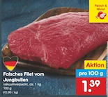 Falsches Filet vom Jungbullen Angebote bei Netto Marken-Discount Delmenhorst für 1,39 €