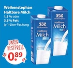 Haltbare Milch 1,5 % Fett von Weihenstephan im aktuellen V-Markt Prospekt für 0,89 €