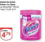 Aktuelles Oxi Action Pulver Angebot bei GLOBUS in Mannheim ab 4,79 €