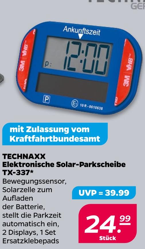 Elektronische Solar-Parkscheibe TX-337