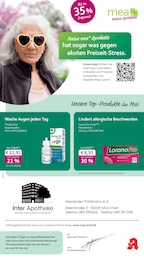 mea - meine apotheke Prospekt für München: "Unsere Mai-Angebote", 4 Seiten, 01.05.2026 - 31.05.2026