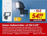 Aktuelles Sensor-Außenstrahler „LS 150 S LED“  Angebot bei toom Baumarkt in Halle (Saale) ab 54,99 €
