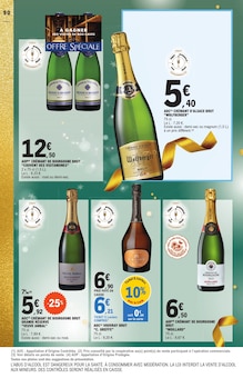 Promo Crémant De Bourgogne Brut dans le catalogue E.Leclerc du moment à la page 90