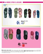 Promos Chaussures Femme dans le catalogue "Vague de fraîcheur sur votre budget" de E.Leclerc Chaussures Femme en promo dans le catalogue E.Leclerc à la page 24