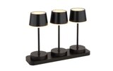 Akku-Tischleuchte Dawson, schwarz, 3er Set Angebote von Globo Lighting bei HARDECK Gelsenkirchen für 34,99 €