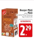 Knusper-Müsli im EDEKA Prospekt Knusper-Müsli von Gut&Günstig im aktuellen EDEKA Prospekt für 2,29 €