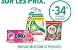 -34% de remise immédiate sur une sélection de produits Omo, Ariel, Fairy - Omo / Ariel / Fairy en promo chez Intermarché Nîmes