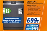 Einbau-Geschirrspüler SN53ES03BE Angebote von Siemens bei expert Hildesheim für 699,00 €
