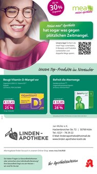 Aktueller mea - meine apotheke Prospekt "Unsere Oktober-Angebote" für Köln Aktueller mea - meine apotheke Prospekt für Köln mit Seiten
