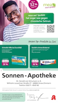 Aktueller mea - meine apotheke Prospekt (Groß Zimmern, 4 Seiten zum blättern mea - meine apotheke Prospekt Unsere Juni-Angebote mit 4 Seiten