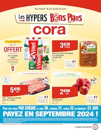 Prospectus Supermarchés de Cora à Bergbieten: "Les HYPERS Bons Plans", 36 pages, 18/06/2024 - 24/06/2024