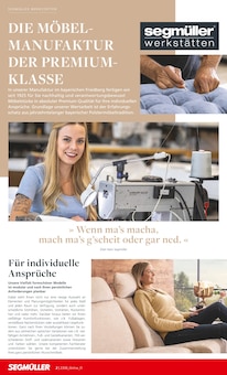Wohnwand Angebot im aktuellen Segmüller Prospekt auf Seite 10
