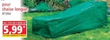 Housse de protection pour mobilier de jardin pour chaise longue - Norma à Strasbourg Housse de protection pour mobilier de jardin pour chaise longue en promo chez Norma Strasbourg à 5,99 €
