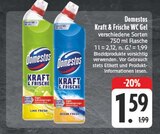 Kraft & Frische WC Gel Lime Fresh Angebote von Domestos bei EDEKA Gera für 1,59 €