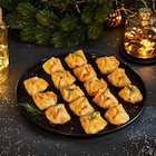 16 mini paniers feuilletés aux Saint-Jacques en promo à 9,99 € chez Carrefour 16 mini paniers feuilletés aux Saint-Jacques dans le catalogue Carrefour