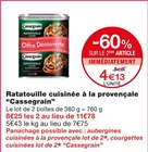 Ratatouille cuisinée à la provençale - Cassegrain dans le catalogue Monoprix
