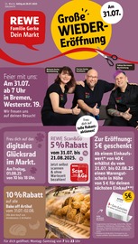 Aktueller REWE Supermarkt Prospekt in Bremen und Umgebung, "Dein Markt" mit 32 Seiten, 28.07.2025 - 02.08.2025
