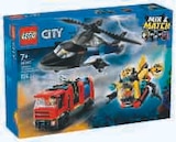 City Helicoptere, Camion de Pompiers et Sous-Marin Modulable - LEGO dans le catalogue Super U
